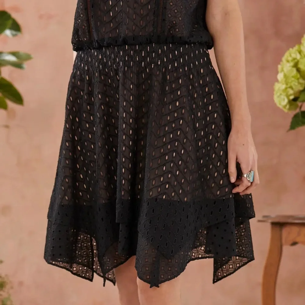 Sundance On The Sea Black Eyelet Lace Cocktail Dress - Picture 10 of 12